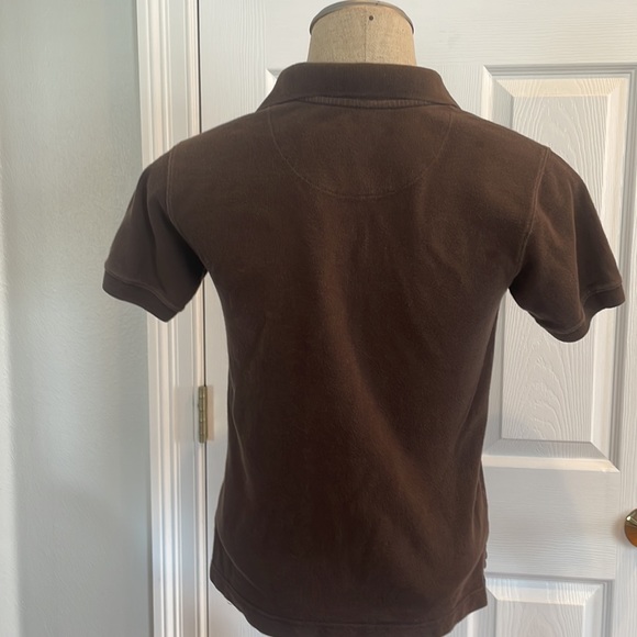 Vintage wash brown polo top girls - Picture 5 of 11